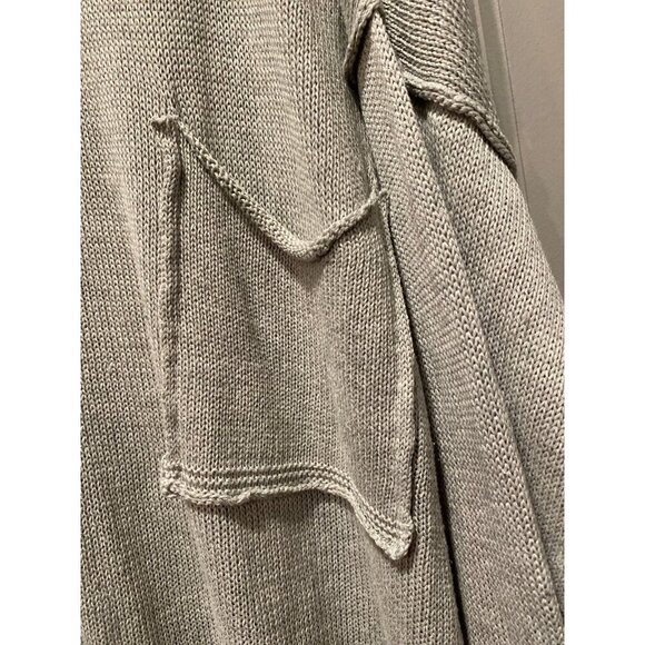 Easel Oversized Sweater M โ Raw Hem, Exposed Seams, Light Grey - Picture 3 of 7